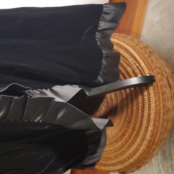 Vintage crushed velvet evening dress - Picture 6 of 12